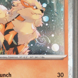2023 POKEMON BLACK STAR PROMO SVP 011 ARCANINE PSA 9 **HOL0 SWIRL** - Image 2