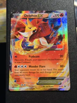 Delphox EX XY19 Black Star Promo Holo 2014 Pokemon TCG Card MP to HP - Image 1