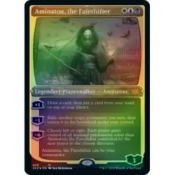 AMINATOU, THE FATESHIFTER (FOIL-ETCHED) Double Masters 2022 Planeswalker MTG - Image 1