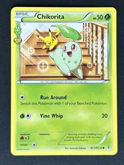 Chikorita RC1/RC32 XY Generations Radiant Collection Common Near Mint Pokemon - Image 1