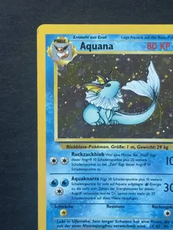 Pokemon Karte - Aquana (12/62) Dschungel Set Holo - Deutsch - Vintage Very Good - Image 2
