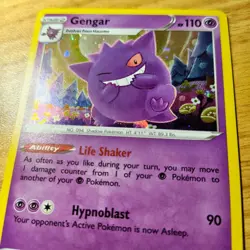 Pokemon Gengar SWSH052 Sword & Shield Promo Holo HD GALAXY SWIRL - Image 1