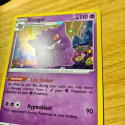 Pokemon Gengar SWSH052 Sword & Shield Promo Holo HD GALAXY SWIRL - Image 3