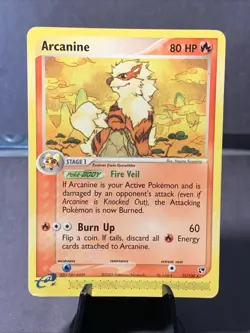 Pokemon TCG Sandstorm #15/100 Arcanine Non Holo Rare WOTC VTG 2003 - Image 1