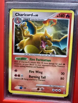PSA 9 2009 Pokemon Platinum Charizard-Holo Arceus-Cracked Ice #1 - Image 4