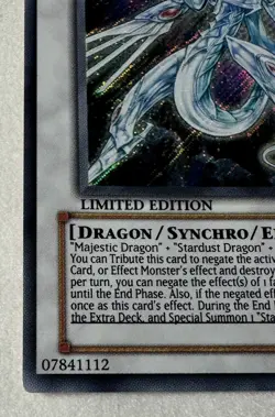 CT06-EN003 Majestic Star Dragon Secret Rare Limited Edition LP Yu-Gi-Oh - Image 3