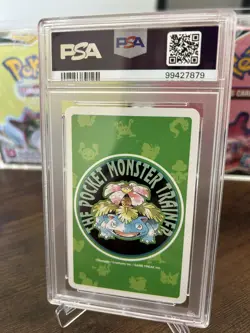 Green Magmar Jack of Clubs Poker Card 1996 Pokemon PSA 10 Gem Mint - Image 2