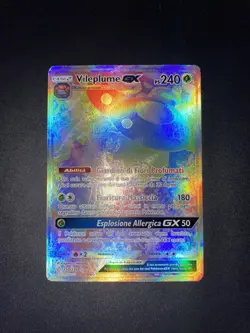 Pokemon Card Vileplume GX Near Mint Ita Rare Holo Foil Rainbow Full Art - Image 2