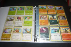 Pokemon Card Binder Lot 35 Total Pages Filled Front And Back - Image 1