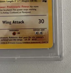Aerodactyl 1st Edition RARE Prerelease POKEMON Card PSA 8 NM-MT FOSSIL Holo 1/62 - Image 3