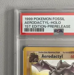 Aerodactyl 1st Edition RARE Prerelease POKEMON Card PSA 8 NM-MT FOSSIL Holo 1/62 - Image 5