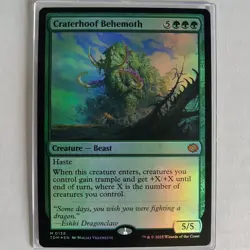 Craterhoof Behemoth - Foil - NM - Tarkir: Dragonstorm TDM - MTG - Image 1