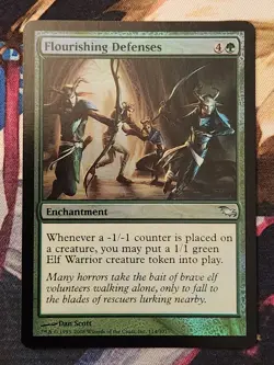 MTG Flourishing Defenses - Shadowmoor NM FOIL - Image 1