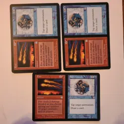 3x MTG fire ice, Apocalypse, instant 128 - Image 1