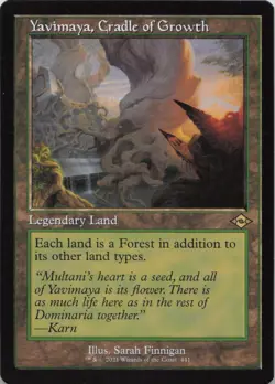 Yavimaya, Cradle of Growth (Retro Frame) R Modern Horizons 2 441 - LP MTG - Image 1