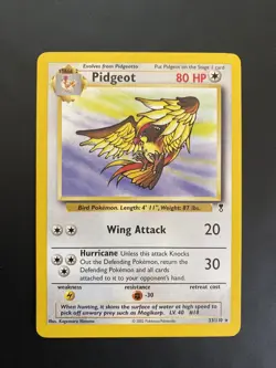 Pokemon Pidgeot 33/110 Legendary Collection Eng Rare Rara Near Mint - Image 1
