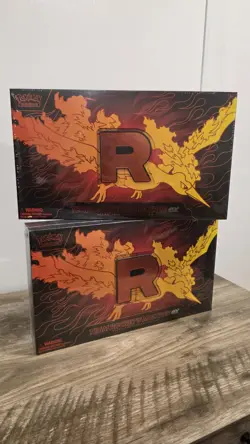 Pokemon TCG Team Rocket’s Moltres EX Ultra Premium Collection (Sealed & In Hand) - Image 1