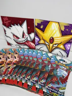 Pokemon TCG Paradox Rift Sleeved Booster Packs Lot of 10 Sealed/New - Image 1