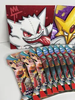 Pokemon TCG Paradox Rift Sleeved Booster Packs Lot of 10 Sealed/New - Image 3