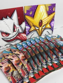 Pokemon TCG Paradox Rift Sleeved Booster Packs Lot of 10 Sealed/New - Image 5