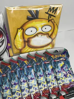 Lot Of 10 Pokemon TCG Scarlet & Violet Base Sleeved Booster Packs + BONUS - Image 2