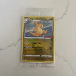 Pokemon TCG Dragonite 131/195 Holo - Silver Tempest GameStop Promo Stamp SEALED - Image 1
