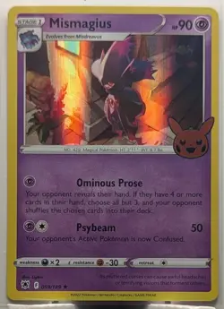 Pokemon TCG #059/189 Mismagius Holo Trick or Trade BOOster 2022 Halloween NM - Image 1