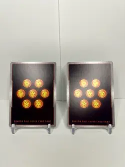 Dragon Ball Super Card Game SS4 Son Gohan Prismatic Ex Set of 2 NM Gold Stamped - Image 3
