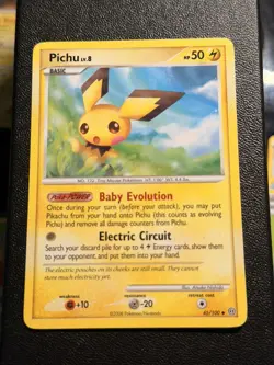 PICHU - 45/100 - STORMFRONT - Pokemon TCG Card | LP/MP | Baby Evolution Power ⚡ - Image 1