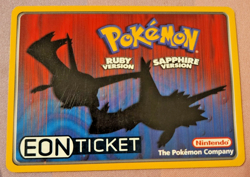 Pokemon Eon Ticket Promo E-Reader E Card Ruby & Sapphire GBA - Image 1