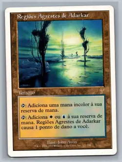 Magic The Gathering PORTUGUESE 7th Edition Adarkar Wastes #325/350 MTG TCG CCG - Image 1