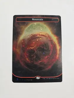 MTG Mountain #494 Nm Galaxy Foil Borderless Basic Land Unfinity (UNF) - Image 1