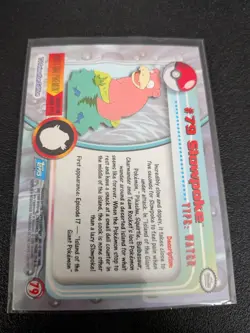 Pokemon Topps Trading Cards Series 2 Foil #79 Slowpoke - Image 2