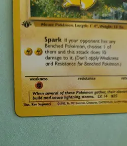 Pokemon Vintage 1st Edition Pikachu 60/64 Never Played Mint Condition - Image 3
