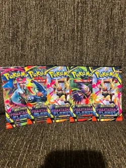 5x Pokemon TCG Phantasmal Flames Booster Packs - SEALED ✅ FAST SHIP 🚚 - Image 1