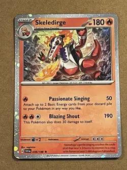 2023 POKEMON - SCARLET & VIOLET - SKELEDIRGE - COSMOS HOLO 038/198 - Image 1