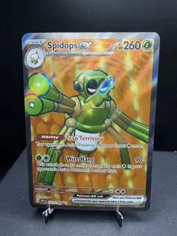 Pokemon TCG Scarlet & Violet Base Spidops EX 223/198 Full Art Ultra Rare NM - Image 1