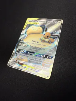 Eevee & Snorlax GX Holo #171 Sun & Moon Team Up Pokemon TCG 2019 - Image 2