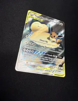 Eevee & Snorlax GX Holo #171 Sun & Moon Team Up Pokemon TCG 2019 - Image 4