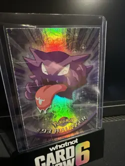 Rainbow Foil Topps Pokemon 93 Haunter Blue Label LP-NM - Image 1