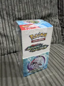 POKEMON TCG - JOURNEY TOGETHER HALF BOOSTER BOX (18 PACKS) (SEALED, ENGLISH) - Image 1