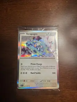 Pokemon TCG Terapagos 161/191 (Sprigatito) Sealed Stamped Horizons Promo - Image 1