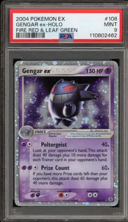 Pokemon Gengar ex EX Fire Red & Leaf Green Holo Ultra Rare #108 PSA 9 Mint - Image 1
