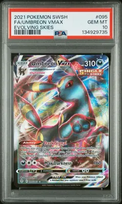 2021 Pokemon SWSH Umbreon VMAX Evolving Skies #094 PSA 10 - Image 1