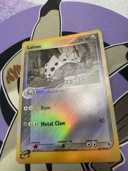 Pokemon TCG Lairon 36/109 Reverse Holo EX Ruby and Sapphire Uncommon LP+ - Image 1