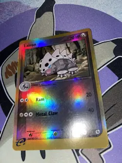 Pokemon TCG Lairon 36/109 Reverse Holo EX Ruby and Sapphire Uncommon LP+ - Image 2