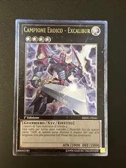 Yu Gi Oh ita 1a ed Rara Ultimate Resu-it041 Campione Eroico Excalibur Nm - Image 1