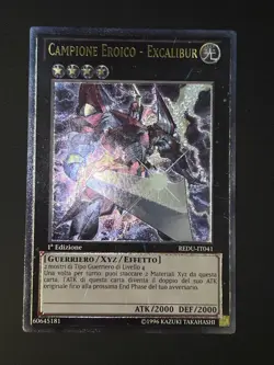 Yu Gi Oh ita 1a ed Rara Ultimate Resu-it041 Campione Eroico Excalibur Nm - Image 2
