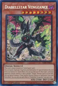 Yugioh! LP Diabellstar Vengeance - ALIN-EN011 - Secret Rare - 1st Edition Lightl - Image 1