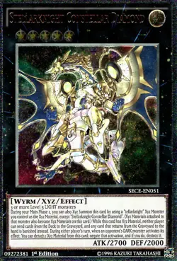 * STELLARKNIGHT CONSTELLAR DIAMOND * ULTIMATE RARE 1ST EDITION SECE-EN051 YUGIOH - Image 1